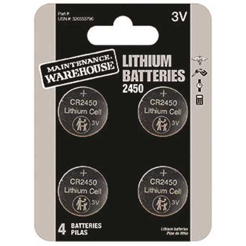 Cr2450 Button Cell Lithium Battery