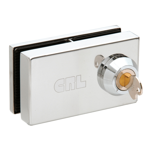 CRL 01P12 Chrome Deluxe Patch Lock for 1/2" Glass