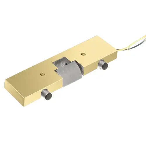 Satin Brass Electric Strike Keeper for Single Patch Fitting Doors Style A, PB, and F