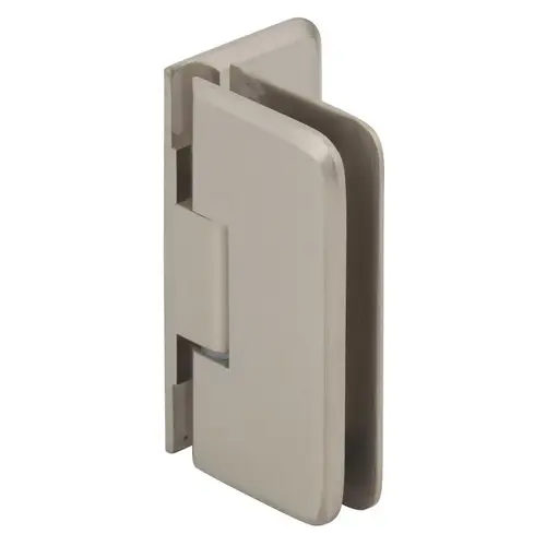 Brushed Nickel Petite 044 Series Wall Mount Offset Back Plate Hinge