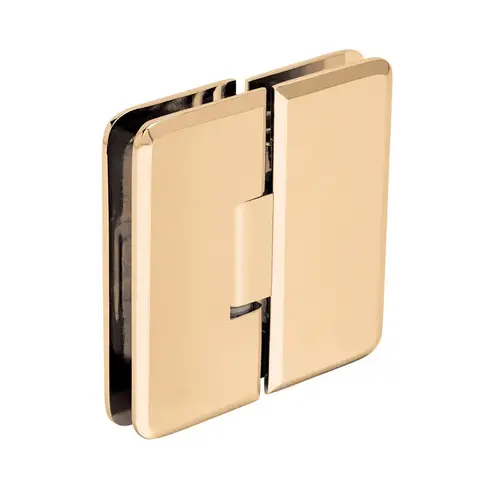 Gold Plated Petite 180 Series 180 Degree Glass-to-Glass Hinge