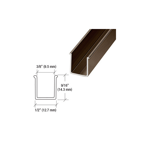 Oil Rubbed Bronze 36" Snap-In Filler Insert for Shower Door Header