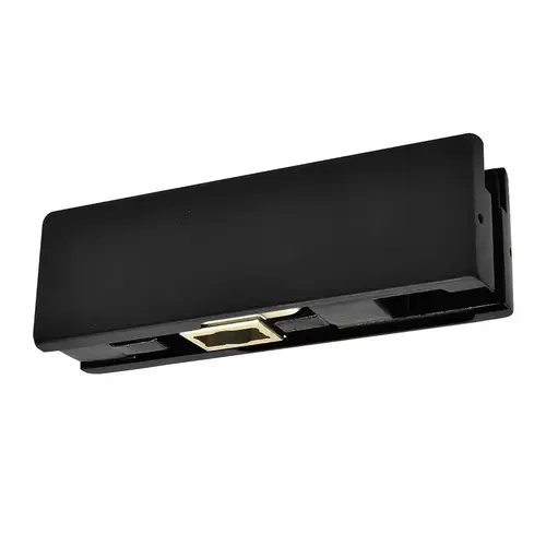 KABA Matte Black Bottom Door Patch Fitting with Bottom Insert For 3/4" Glass