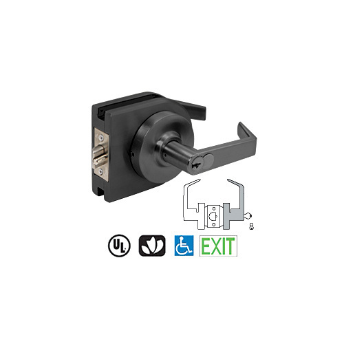 Matte Black Grade 2 Lever Lock Housing - 7-PIN SFIC Storeroom