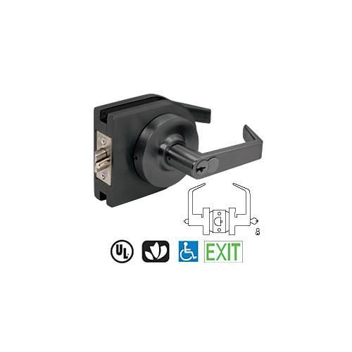 Matte Black Grade 1 Lever Lock Housing - 7-PIN SFIC Entrance