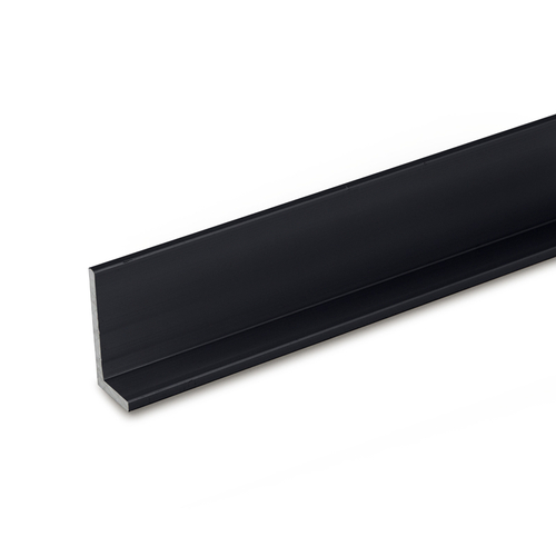 FHC LC1516MB12 Aluminum L-Bar .063" Wall Thickness Extrusion 144" Length - Matte Black