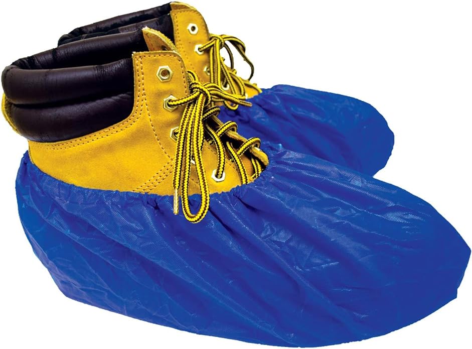 SHUBEE C SB SC WP DB Waterproof Shoe Covers in Dark Blue - 40 Pair