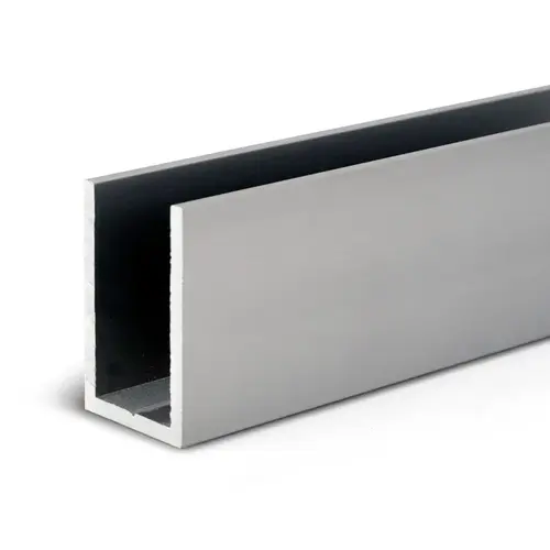 1" x 1-3/4" Deep U-Channel - 120" Length - Satin Anodized