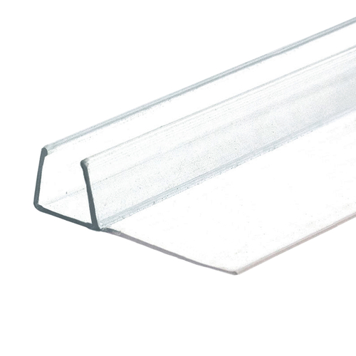 FHC CF38134 Clear U-Channel With 90 Degree 1-3/4" Fin Seal For 3/8" Glass - 95" Long