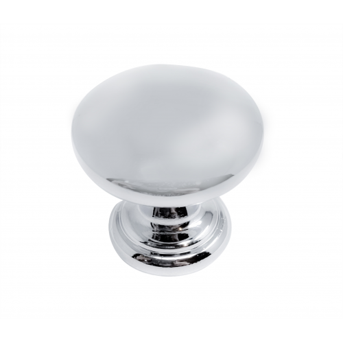 1" Mushroom Knob with Ring Base - Summerland - Satin Nickel