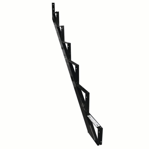 Stair Riser, 40 mm L, 80 mm W, Steel, Black, Baked Powder-Coated