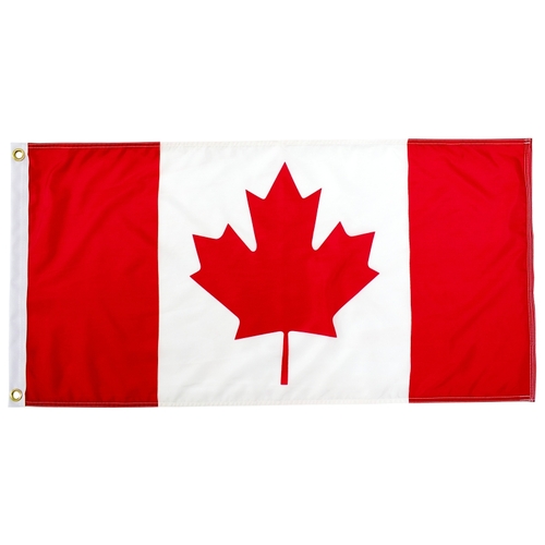 Flying Colors 34-007236Q 72INX3 Canada Flag, 36 in W, 72 in H, Polyester