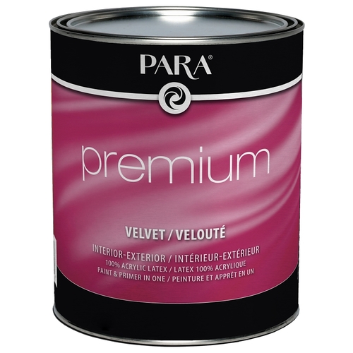 Premium 1804-14 Interior/Exterior Paint, Velvet, Pastel Base, 1 qt - pack of 6