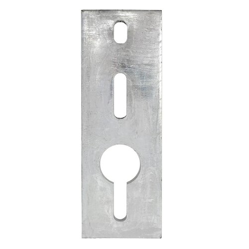 Inside/Outside Anchor Chain Plate, Steel, Galvanized, For: 1/2 in Bolts