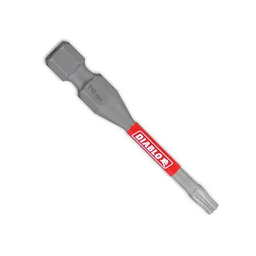 Drive Bit, #10 Drive, Torx Drive, 1/4 in Shank, Hex Shank, 2 in L - pack of 2