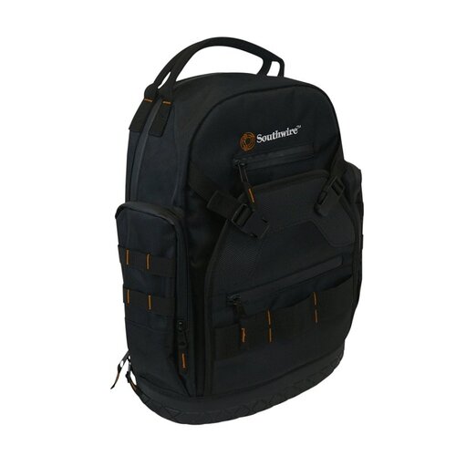 Backpack, 7.87 in W, 13.78 in D, 18.701 in H, Polyester, Black