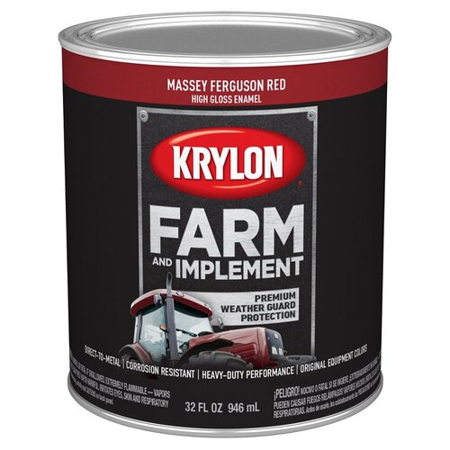 KRYLON K02026008 PAINT HIGH GLOSS MF RED 1QUART