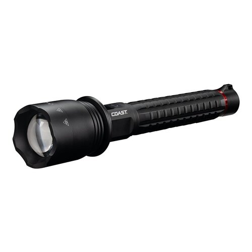 COAST XP40R Rechargeable Dual Power Flashlight, Flood Beam, 15 hr Low, 7 hr Medium, 3 hr High, 36 hr Moon Glow Run Time