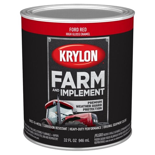 KRYLON K02029008 PAINT HIGH GLOSS FORD RED 1QT