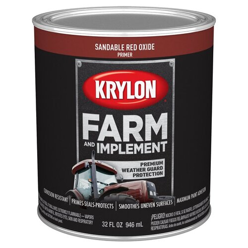 KRYLON K02040008 PRIMER SANDABLE RED OXIDE 1QT