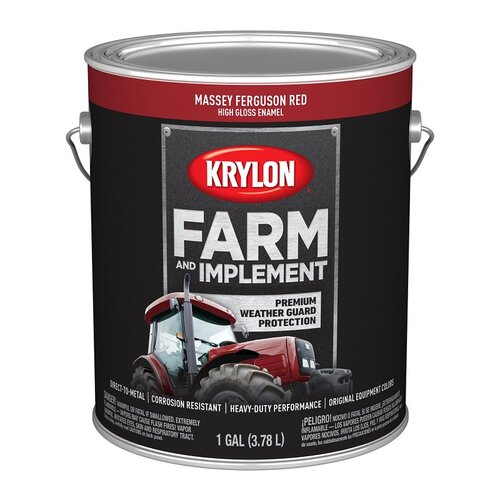 KRYLON K01968008 PAINT HIGH GLOSS MF RED 1GA