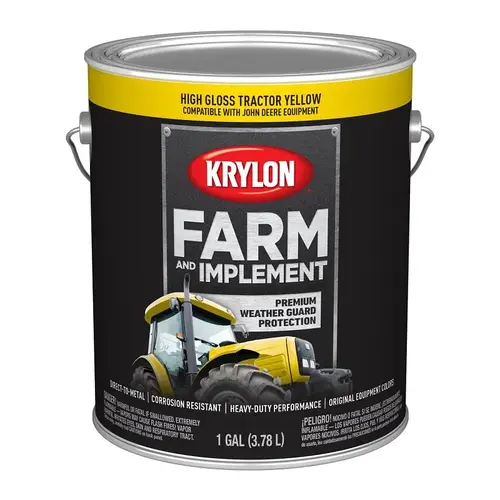 KRYLON K01970008-XCP4 PAINT HIGH GLO JHN DR YEL 1GA - pack of 4