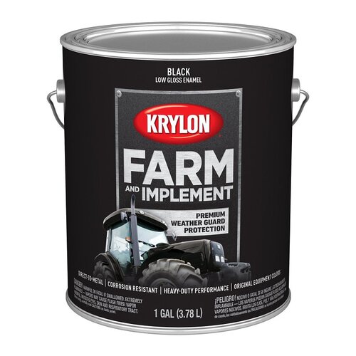 KRYLON K01965008 PAINT LOW GLOSS BLACK 1GALLON