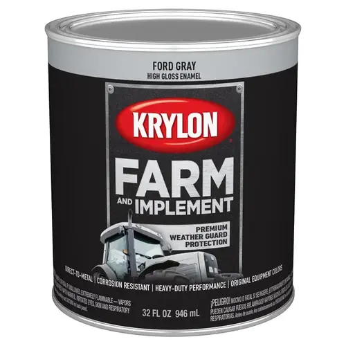 KRYLON K02028008 PAINT HIGH GLOSS FORD GRAY 1QT