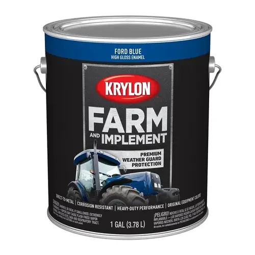 KRYLON K01967008-XCP4 PAINT HIGH GLOSS FORD BLUE 1GA - pack of 4