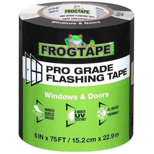 FLASHING TAPE BLACK 6IN X 75FT