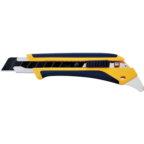 Olfa 1072198 Utility Knife 6-1/2" Sliding Black/Yellow Black/Yellow