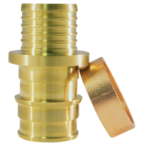 Apollo EPXBC125PK Transition Coupling Expansion PEX / Pex A 1/2" Expansion PEX in to X 1/2" D Barb Brass