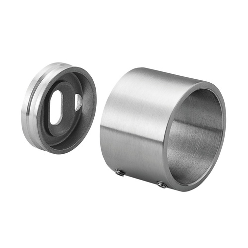 Q-railing 130504-038-12 Wall Flange with Blind Connection | 304 SS Satin Brushed