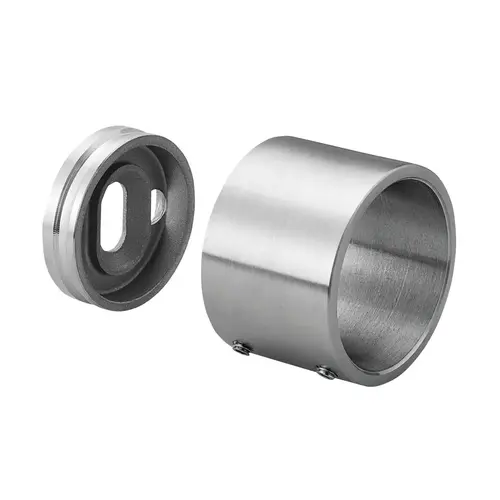 Wall Flange with Blind Connection 304 SS Satin Brushed