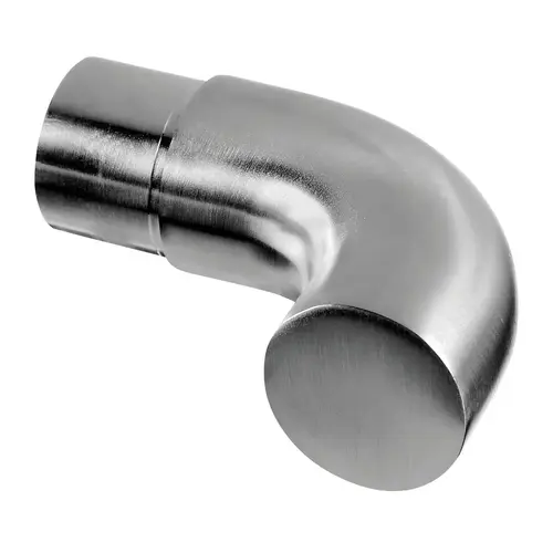 90 degree End Scroll 316 SS Satin Brushed