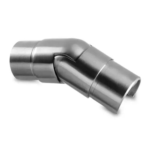 Adjustable Cap Rail Connector 304 SS Satin Brushed