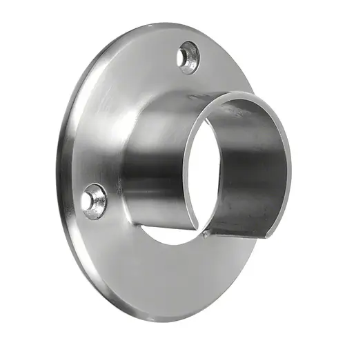 Wall Flange for Cap Rail 304 SS Satin Brushed