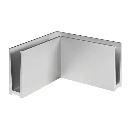 Q-railing 168011-01-18 Easy Glass Slim Corner Top Mount Aluminum Brushed Anodized