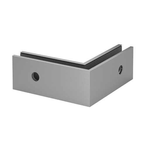 Easy Glass Smart Corner Fascia Mount Aluminum Brushed Anodized