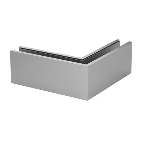 Easy Glass Prime F Corner Top Mount Aluminum Brushed Anodized