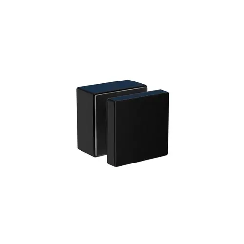 Square Glass Adapter 316 SS Matte Black