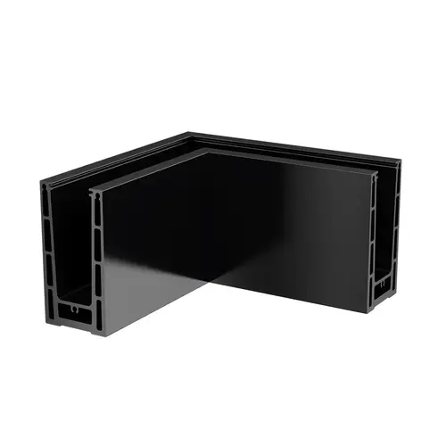 Easy Glass Prime Corner Top Mount Aluminum Matte Black