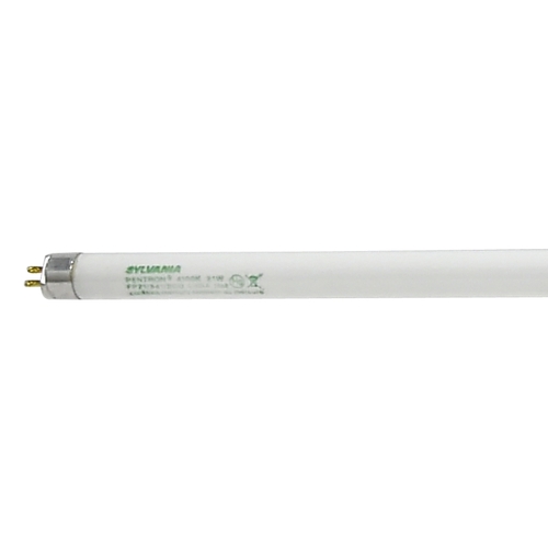 Sylvania 20924 Fluorescent Bulb, 21 W, T5 Lamp, Miniature G5 Lamp Base, 1767 Lumens, 4100 K Color Temp, Cool White Light