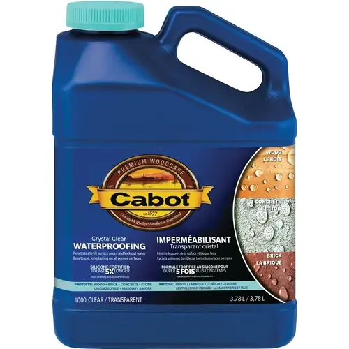 Waterproofing Sealant, Liquid, Crystal Clear, 1 gal