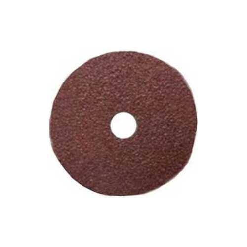 Norton 01911 Sanding Disc, 5 in Dia, 7/8 in Arbor, Coated, 24 Grit, Extra Coarse, Aluminum Oxide Abrasive, Fiber Backing