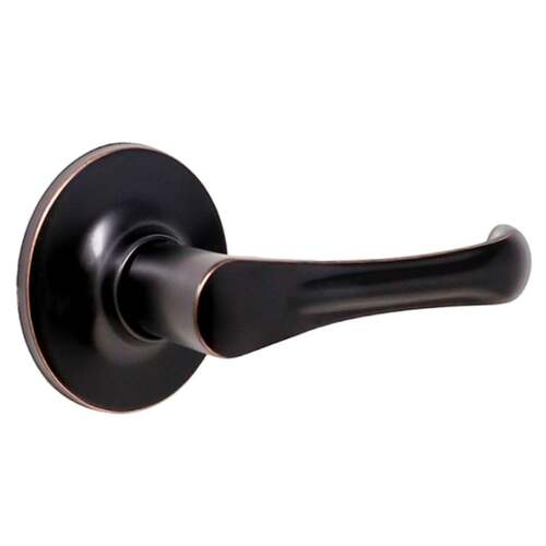  Somerset Passage Lock with Adjustable Latch and Full Lip Strike Oil Rubbed Bronze Finish