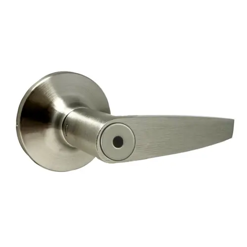  Bristol Privacy Lock with Adjustable Latch and Full Lip Strike Satin Nickel Finish