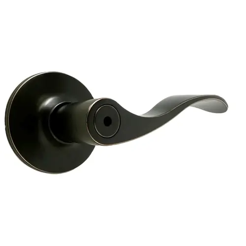  New Haven Privacy Lock with Adjustable Latch and Full Lip Strike Oil Rubbed Bronze Finish