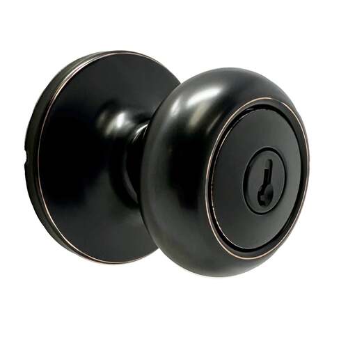  Salem Entry Lock with Adjustable Latch and Full Lip Strike Oil Rubbed Bronze Finish