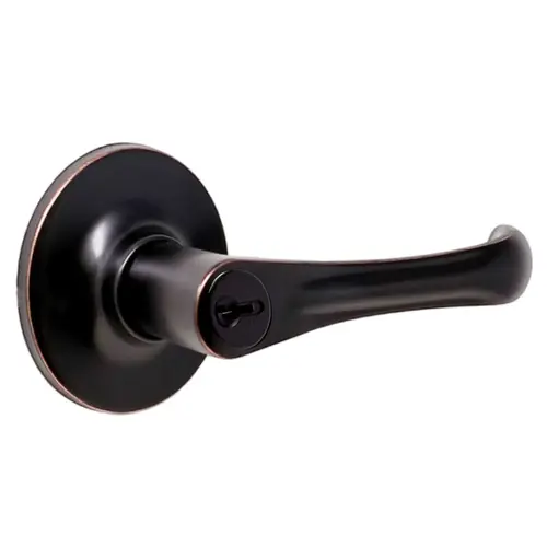  Somerset Entry Lock with Adjustable Latch and Full Lip Strike Oil Rubbed Bronze Finish